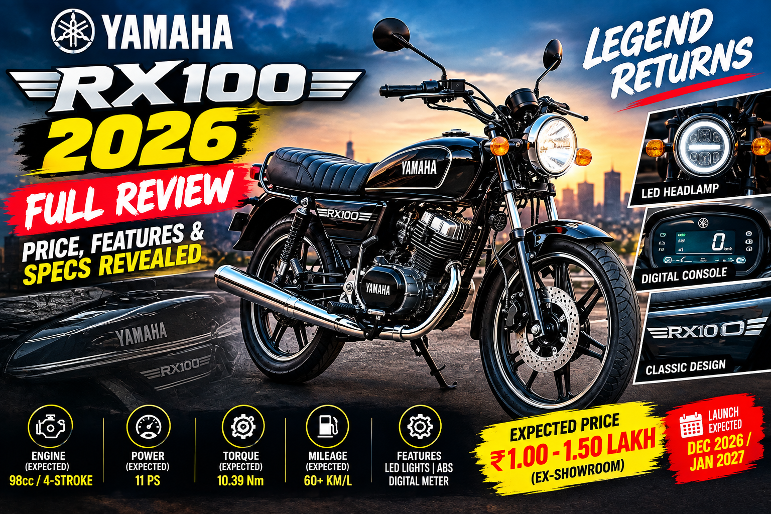 2026 Yamaha RX 100