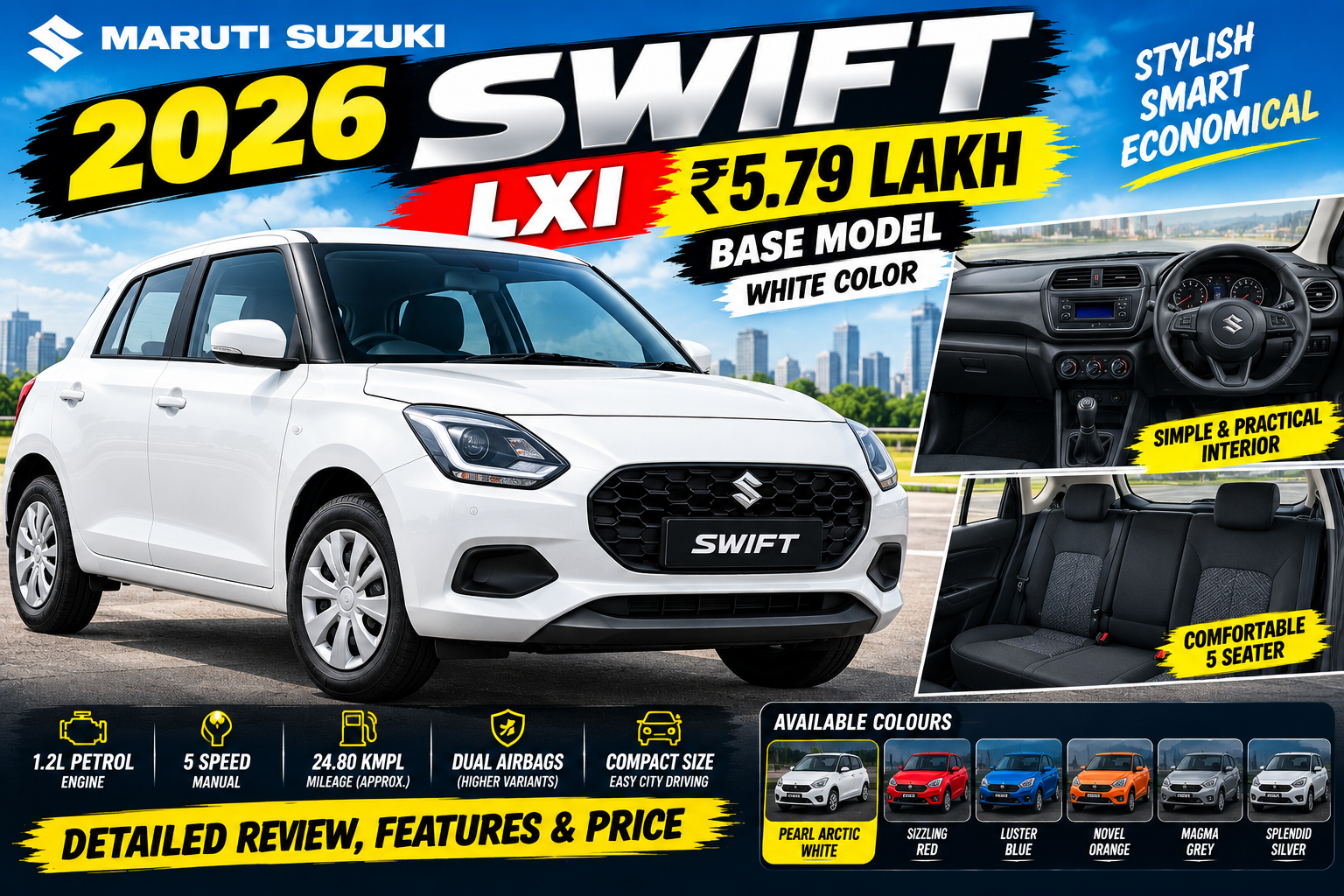 2026 Maruti Swift LXI
