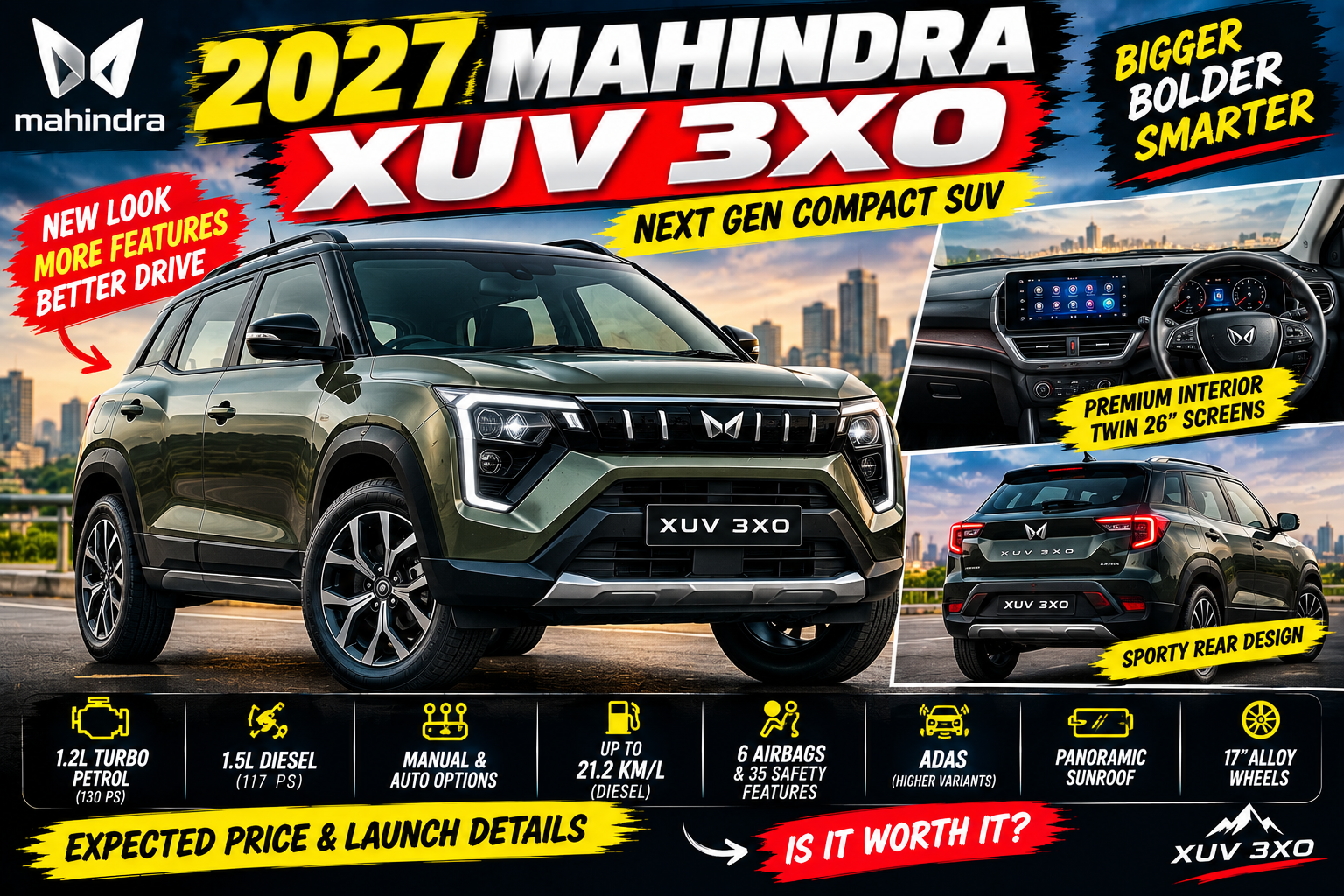 2027 Mahindra XUV 3XO