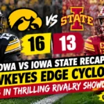 Iowa vs Iowa State Recap