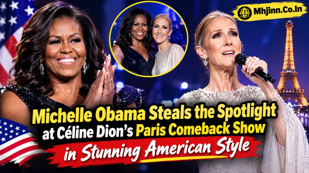 Michelle Obama Steals the Spotlight at Céline Dion’s Paris Comeback Show in Stunning American Style