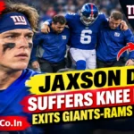 Jaxson Dart Suffers Knee Injury, Exits Giants-Rams MNF Loss