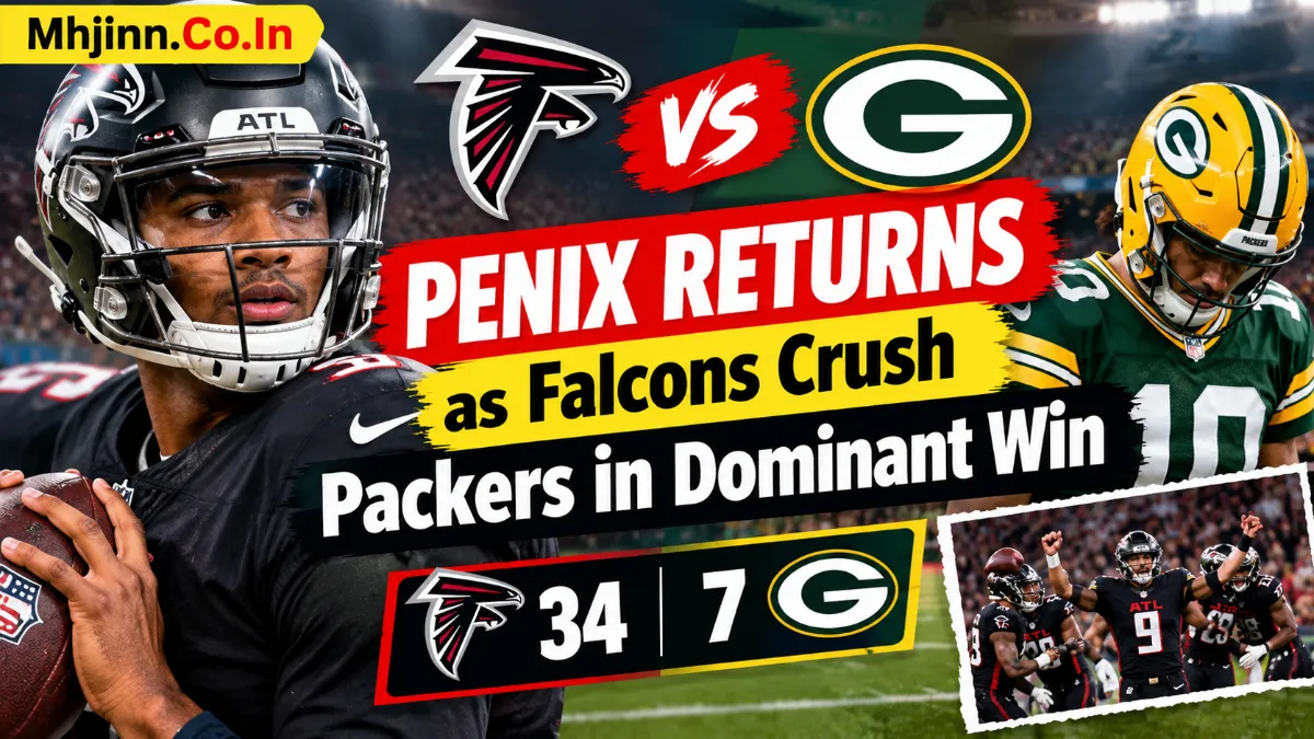 Penix Returns as Falcons Crush Packers in Dominant Win